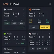 Rooster Bet - Live Betting - Real-time Sports Action